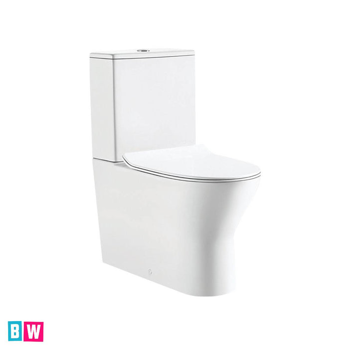 Fully Enclosed Rimless Toilet - Azzuro