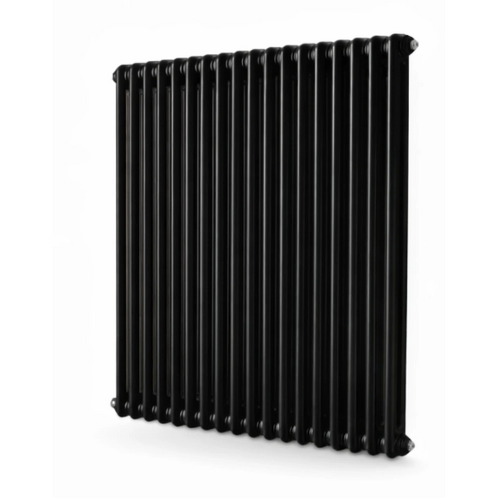 2 Column Horizontal Designer Radiaor 600 x 1010mm - Black