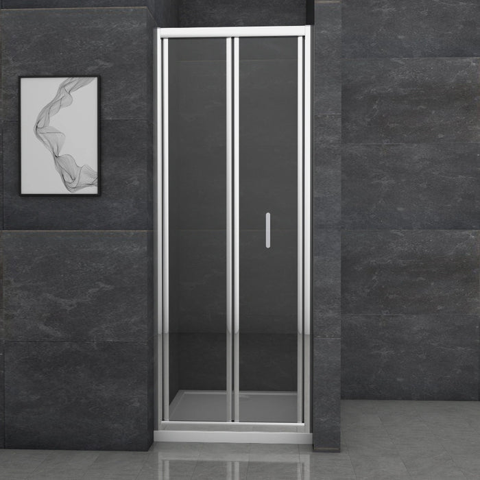 Roma Chrome 800mm Bifold Shower Door