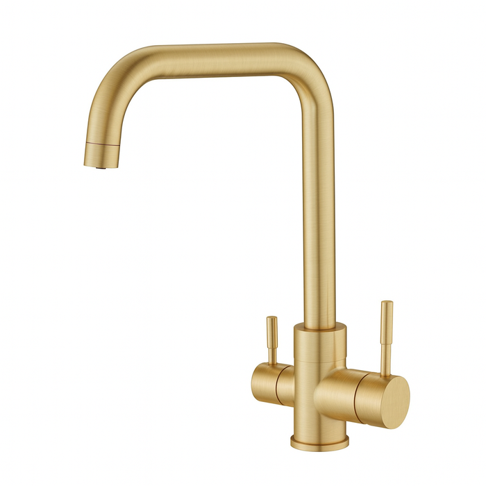 Brushed Brass Kitchen Filter Tap
