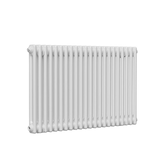 2 Column Horizontal Designer Radiator 600 x 1010mm - White