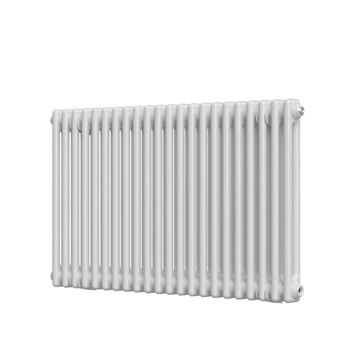 2 Column Horizontal Designer Radiator 600 x 1010mm - White