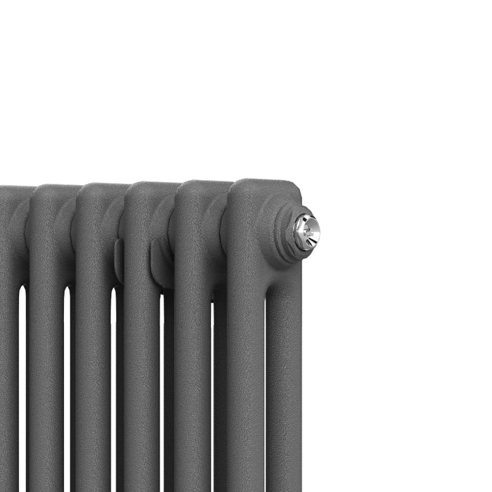 2 Column Vertical Radiator Anthracite 1800x380mm