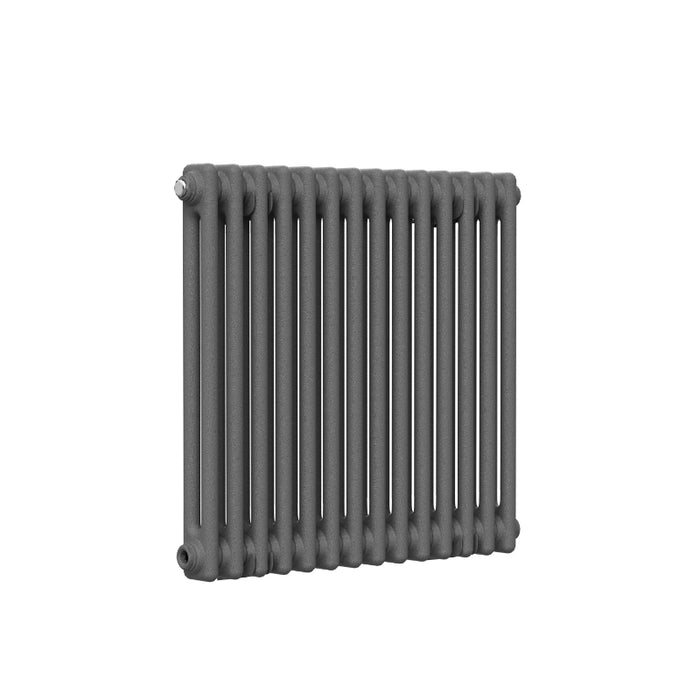 3 Column Horizontal Designer Radiator 600 x 650mm - Anthracite