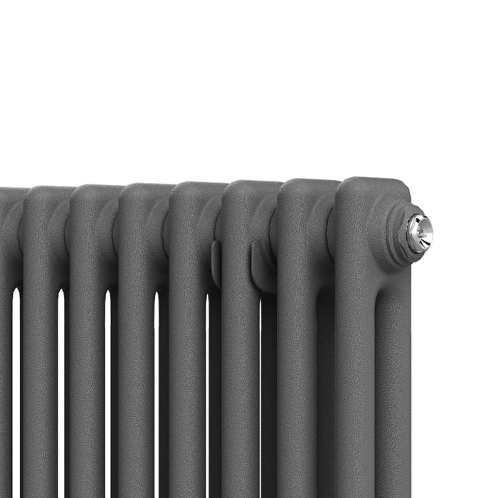 3 Column Horizontal Designer Radiator 600 x 830mm - Anthracite