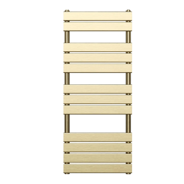 Palma Flat Heated Towel Rail 500 x 1200mm - Brushed Brass