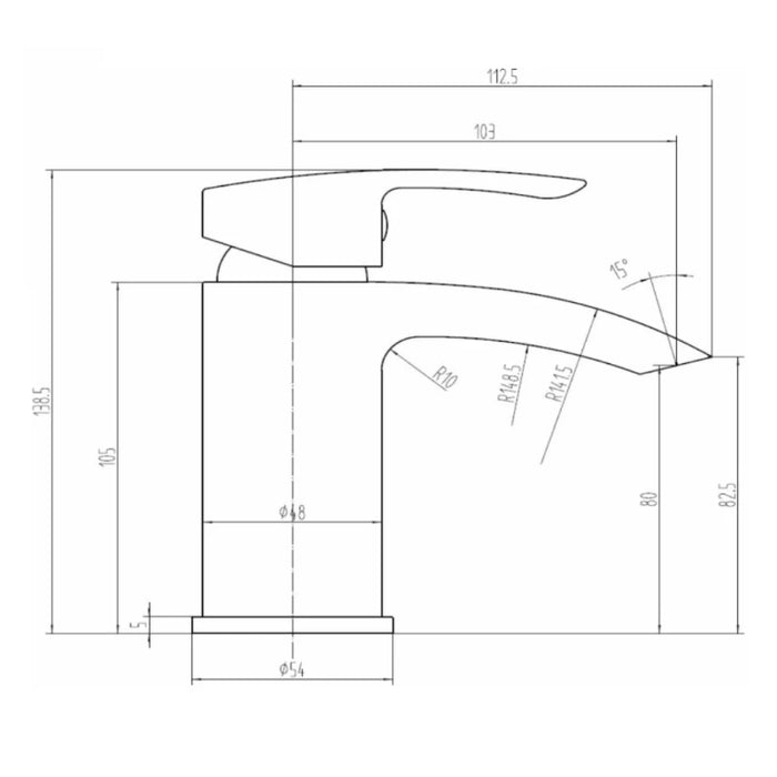 Corbi Basin Tap with Waste - Chrome