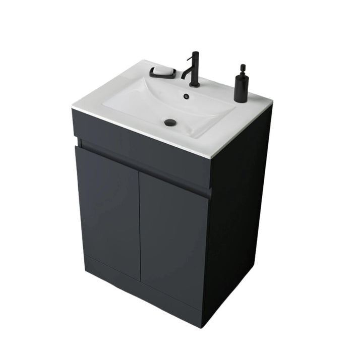 Catania 500mm Floor Standing Vanity Unit with Basin - Anthracite