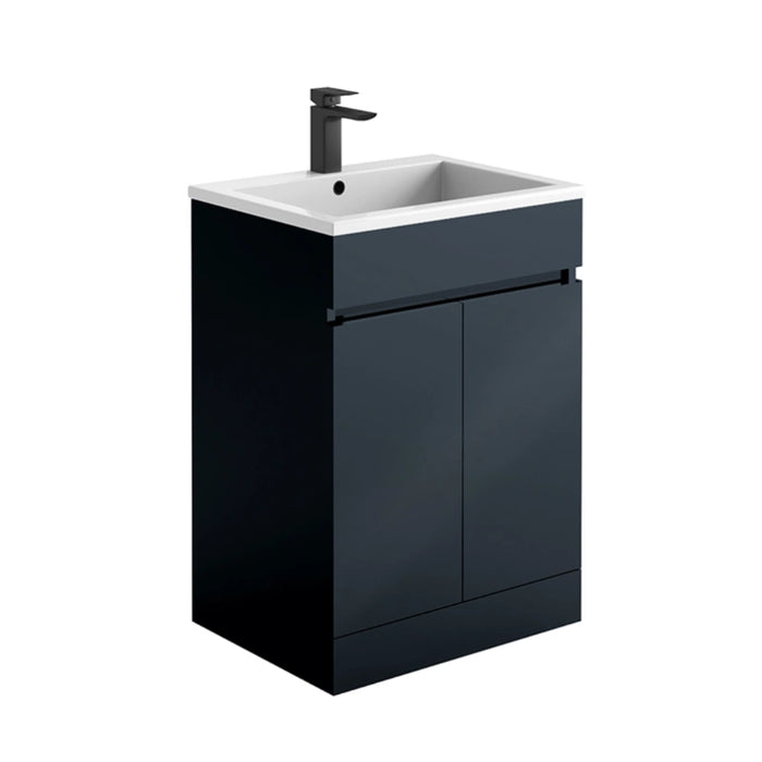 Catania 600mm Floor Standing Vanity Unit with Basin - Anthracite