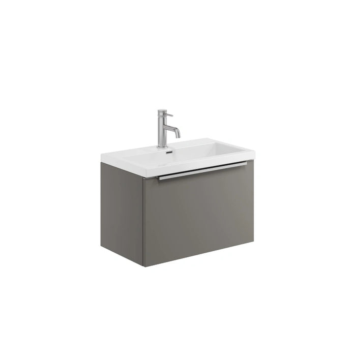 Dax 600mm Wall Hung Bathroom Cabinet with Basin - Grey