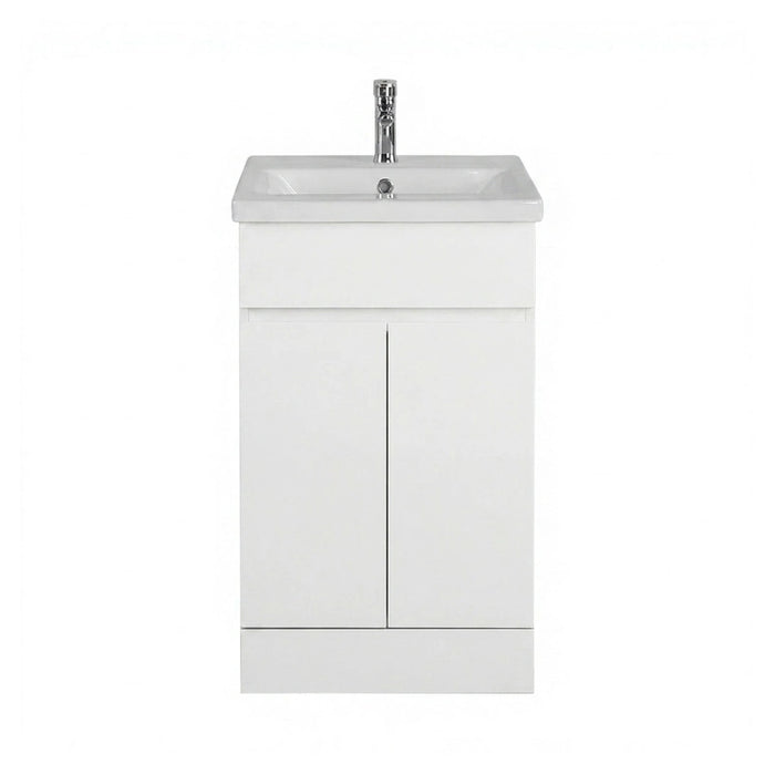 Catania 500mm Floor Standing Vanity Unit with Basin - White
