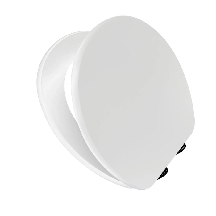 White toilet seat and lid for traditional floor-standing toilet