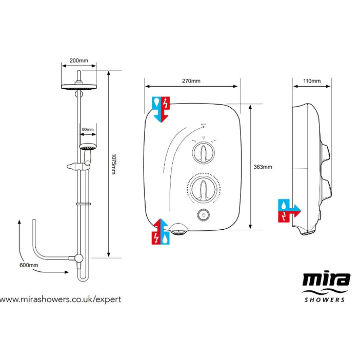 Mira Elite SE Dual Pumped Electric Shower