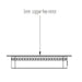 Bathroom mirror glass thickness diagram labeled 5mm copper-free mirror.