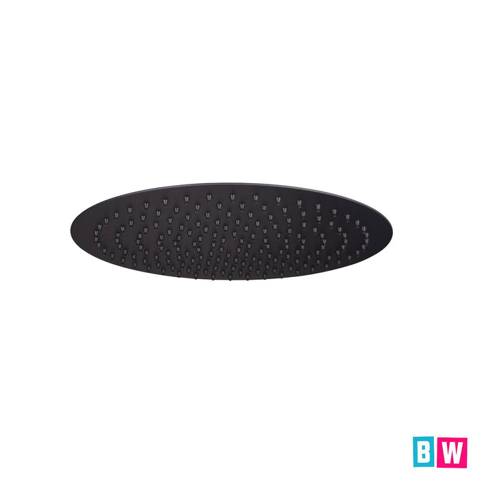black shower head