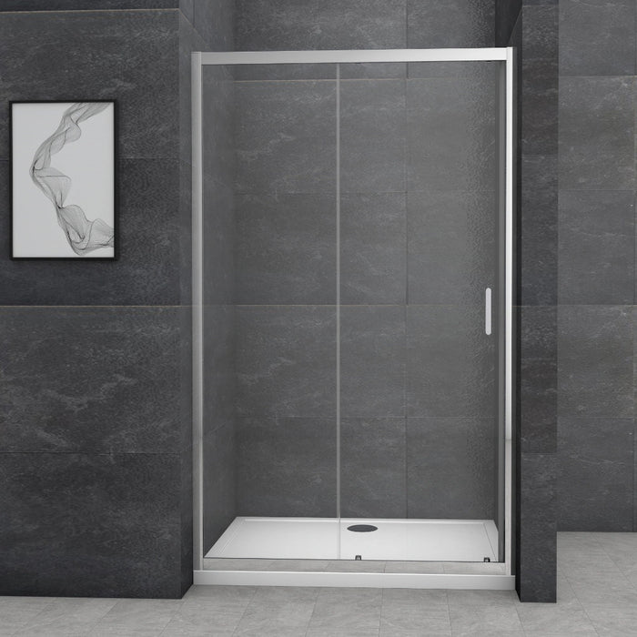 Roma Chrome 1100mm Sliding Door