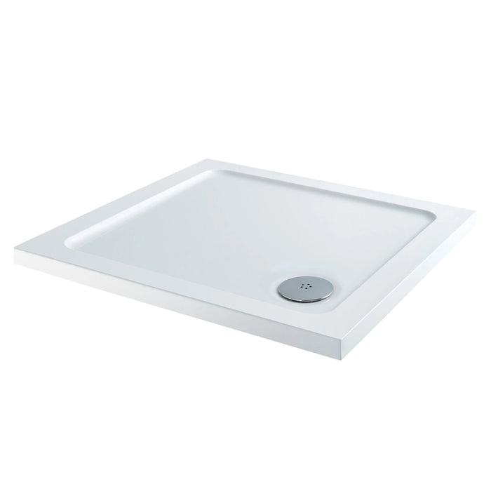Slimline 900mm Low Profile Square Shower Tray White