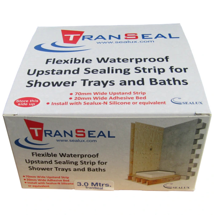Sealux 3m Flexible Waterproof Upstand Shower Tray & Bath Seal Kit