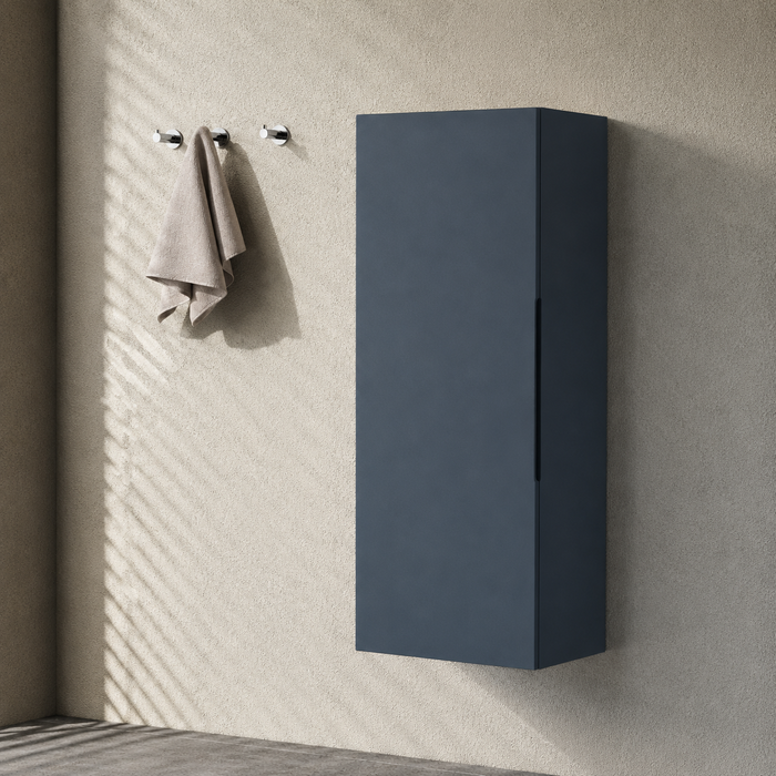 900mm Wall Mounted Tall Storage Cabinet - Midnight Shadow