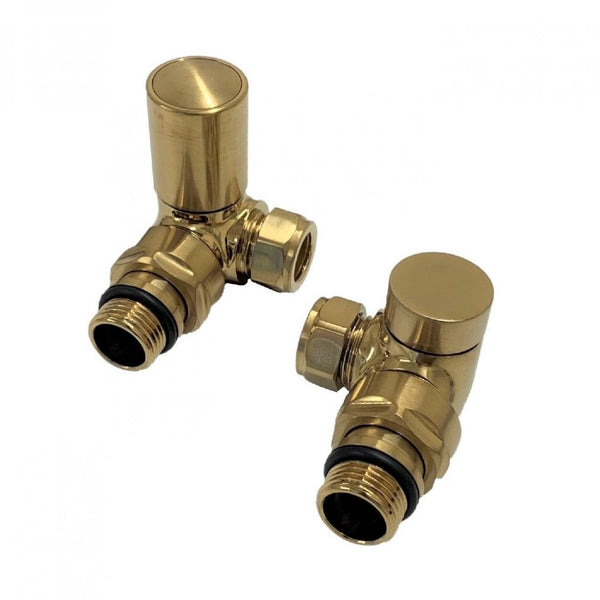 Brushed Brass Corner Valves - Bathroom Warehouse