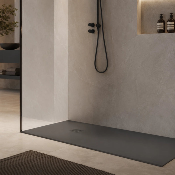1200 x 700mm Slate Shower Tray Anthracite