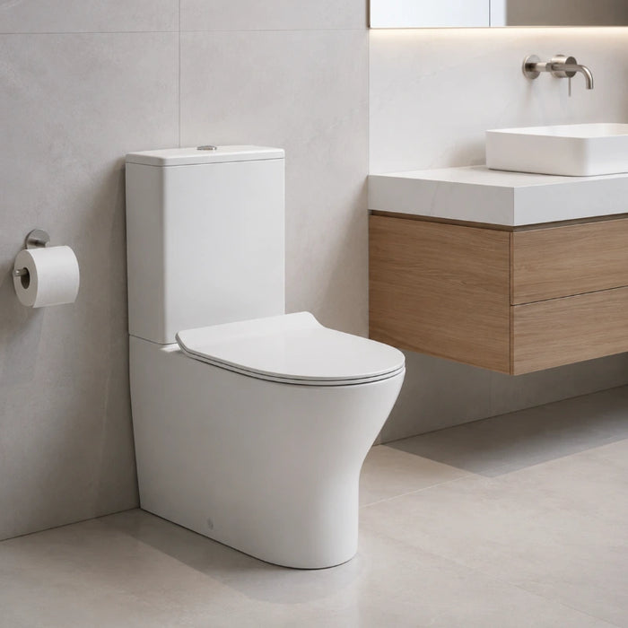 Azzuro Rimless Fully Enclosed Toilet with Soft Close Seat