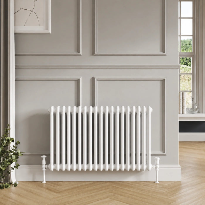 2 Column Horizontal Designer Radiator 600 x 830mm - White