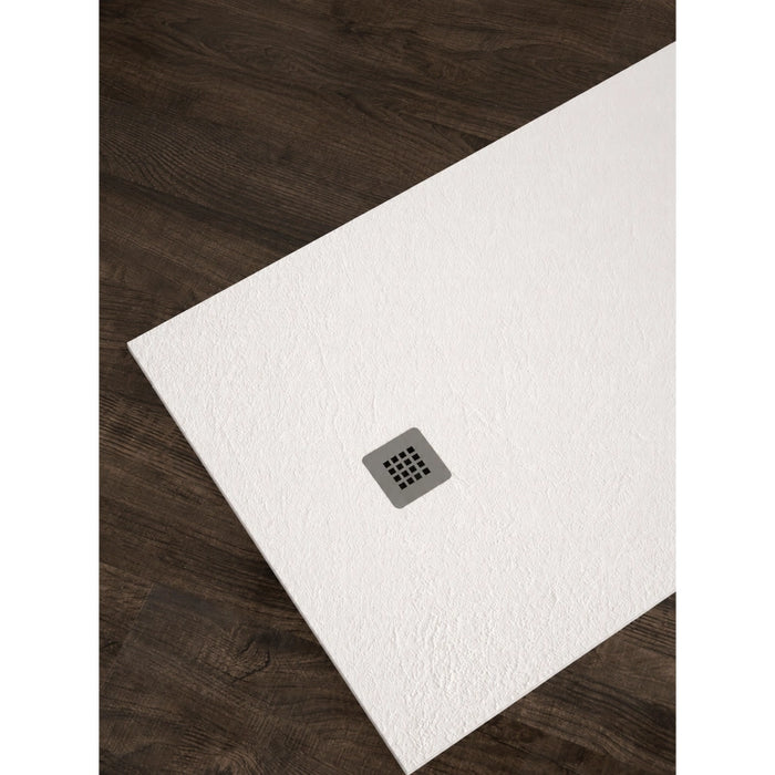 Slate Rectangular Shower Tray 1200 x 700mm - White