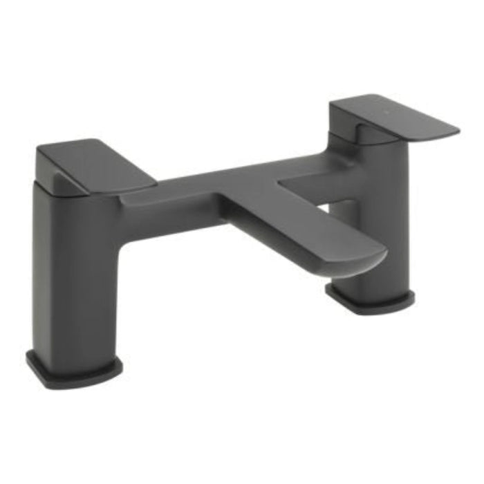 Capri Deck Mounted Bath Mixer Tap - Matt Black