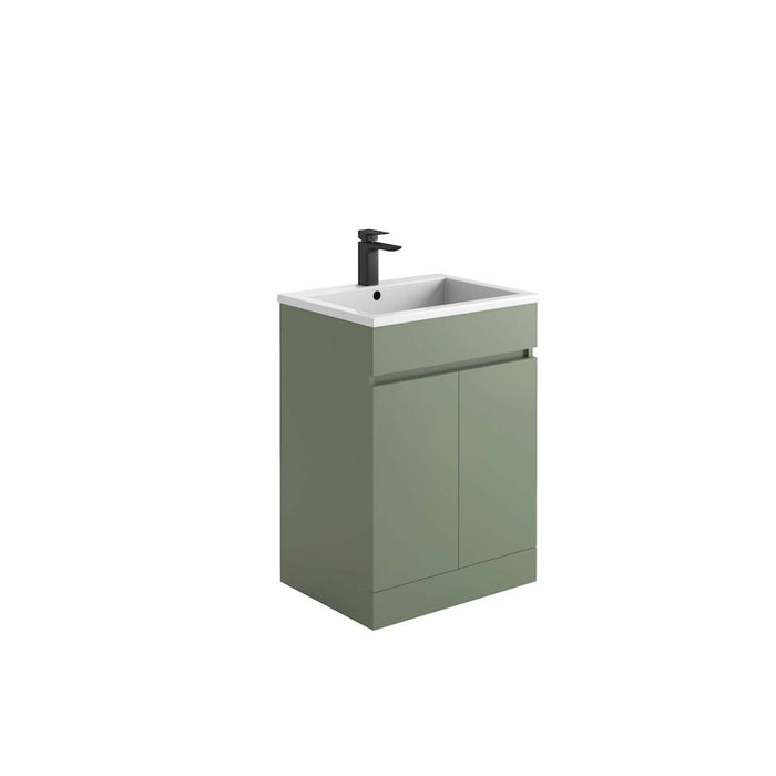 Catania Green Unit & Basin 600mm - Bathroom Warehouse