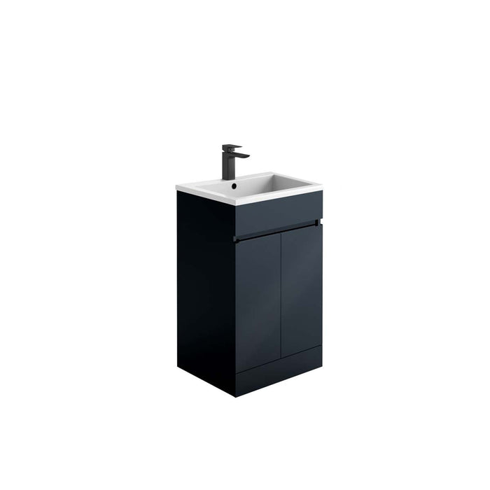 Catania Unit & Basin Anthracite 500mm x 365 - Bathroom Warehouse