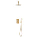 Concealed Brushed Brass Shower Valve with Outlet - Bathroom Warehouse