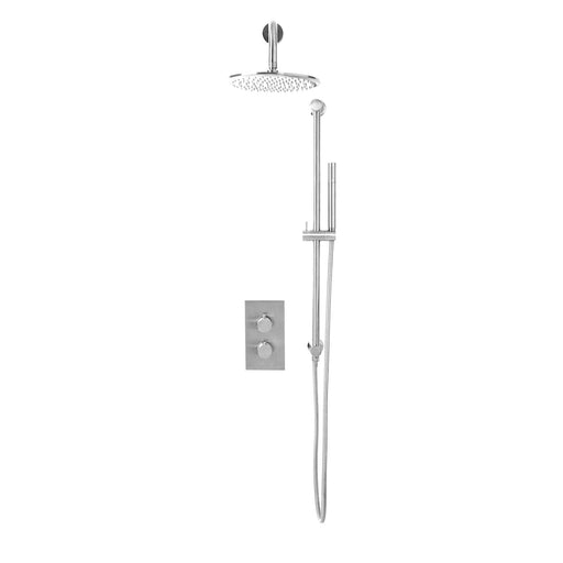 Concealed Chrome Shower Valve with Rail - Bathroom Warehouse