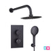black concealed shower kit