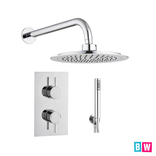 chrome concealed shower set