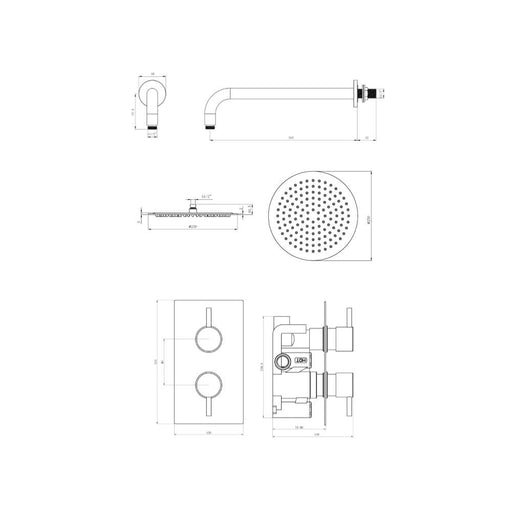 concealed shower set spec