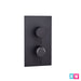 black concealed shower valve
