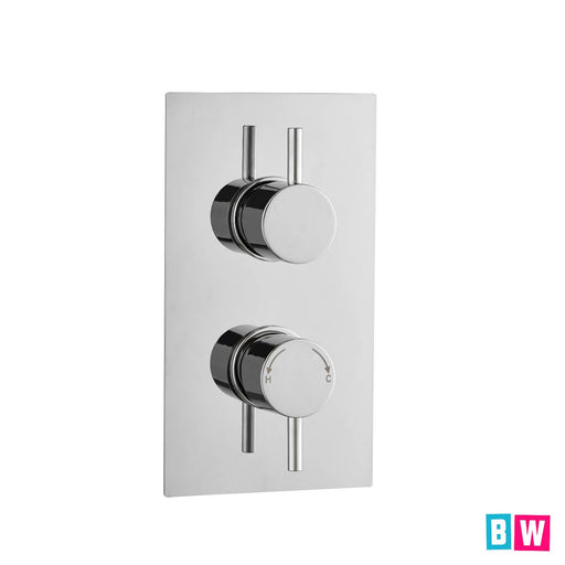 chrome shower valve