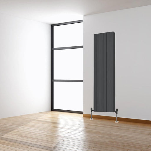 Cordoba Aluminium Anthracite Vertical Radiator 1800x565mm - Bathroom Warehouse