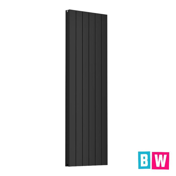 Cordoba Aluminium Vertical Radiator Matt Black 1800x565mm - Bathroom Warehouse