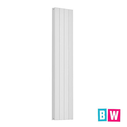 Cordoba Aluminium Vertical Radiator White Double 1800x375mm - Bathroom Warehouse