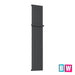 Cordoba Anthracite 375mm Aluminium Vertical Radiator - Inc. Towel Rail - Bathroom Warehouse