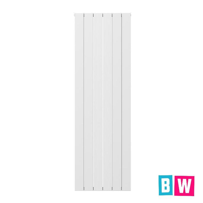 Cordoba Matt - White Aluminium Vertical Radiator 1800x565mm Double - Bathroom Warehouse