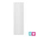 Cordoba Matt - White Aluminium Vertical Radiator 1800x565mm Double - Bathroom Warehouse