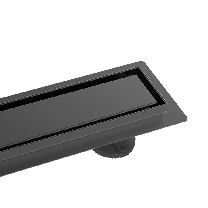 Tile Insert Linear Shower Drain 600mm - Black