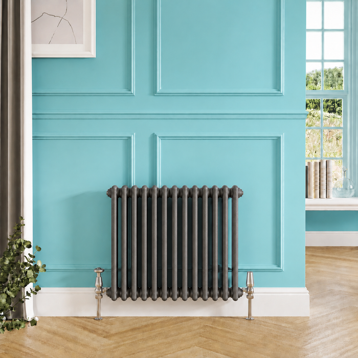 3 Column Horizontal Designer Radiator 600 x 650mm - Anthracite