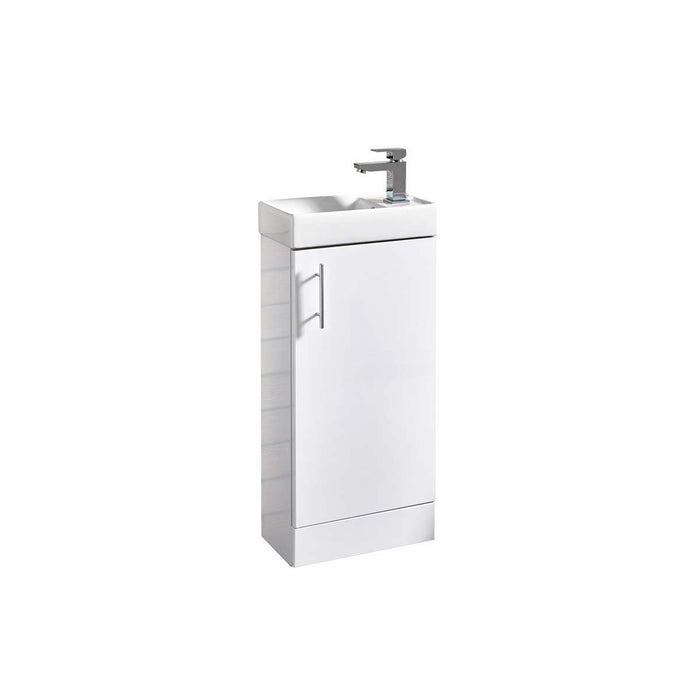 Flow Cloakroom Vanity Unit 400mm Floorstanding - Bathroom Warehouse