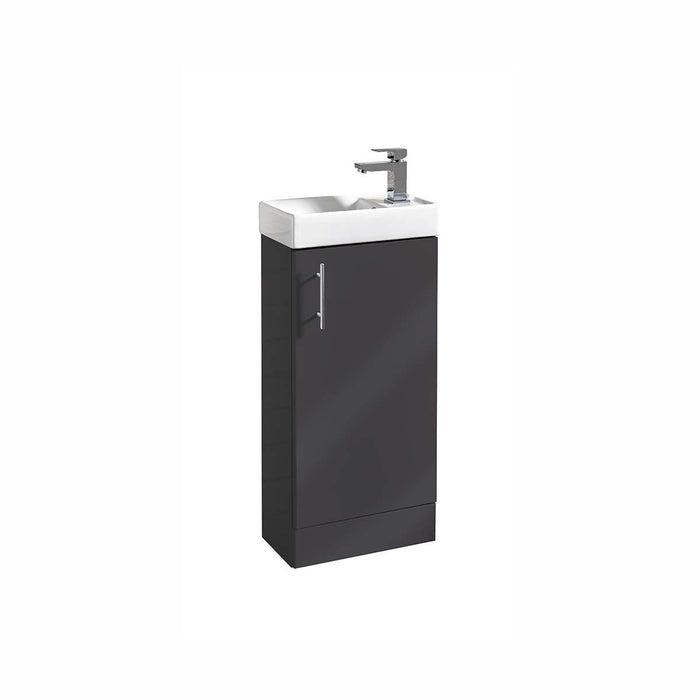 Flow Cloakroom Vanity Unit 400mm Floorstanding - Bathroom Warehouse