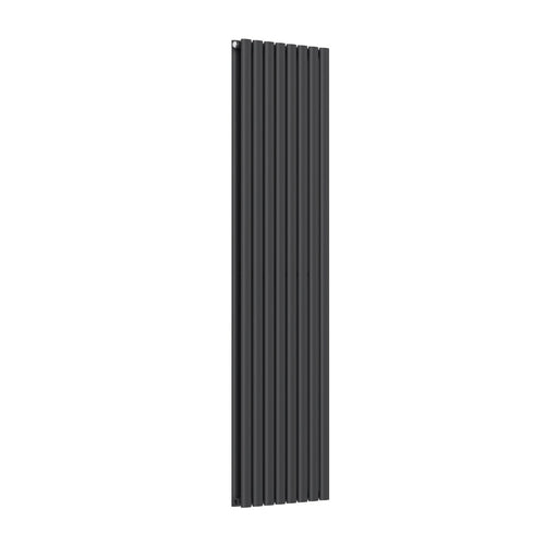 Granada Round Panel Vertical Radiator 1800mm Anthracite - Bathroom Warehouse