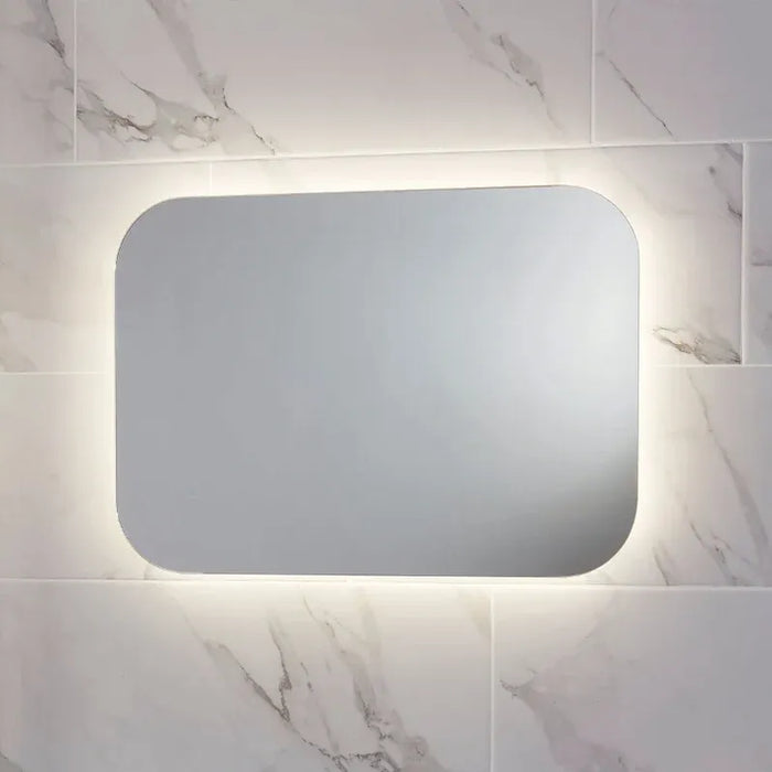 600mm Midnight Shadow Wall Hung Vanity with Basin and 600 x 800mm LED Mirror